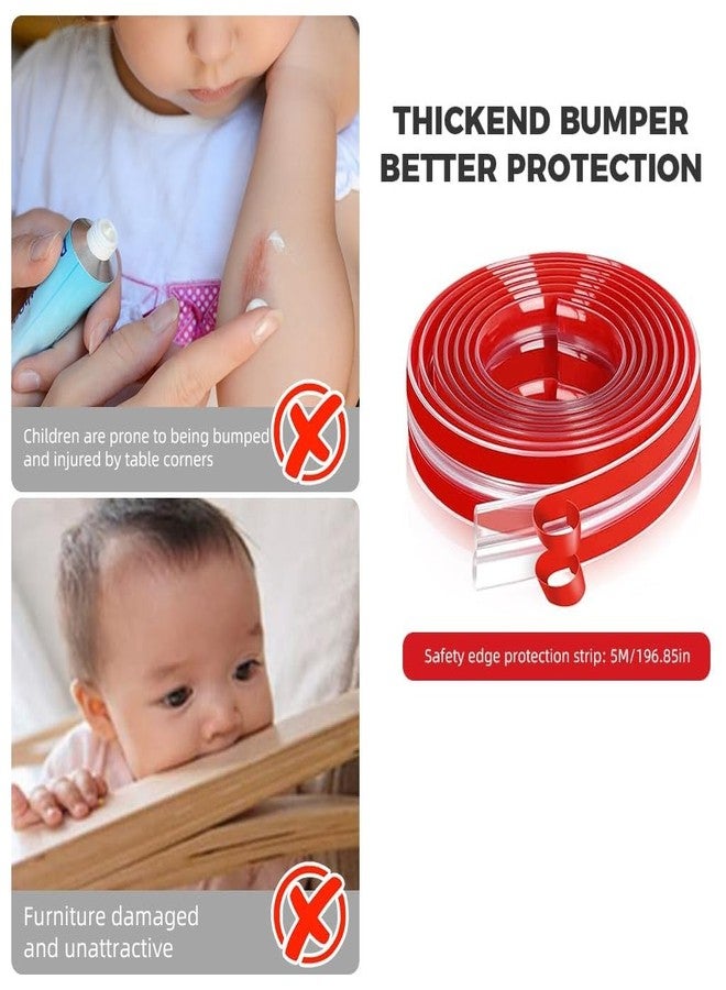 N2K2 ENTERPRISE 3-Meter Baby Proofing Edge Protector Strip for Kids Clear Corner Protectors for Sharp Edges, Desk, Table, Bed, Safety Cover for Sharp Corners & Edges Soft Silicone - Image 5