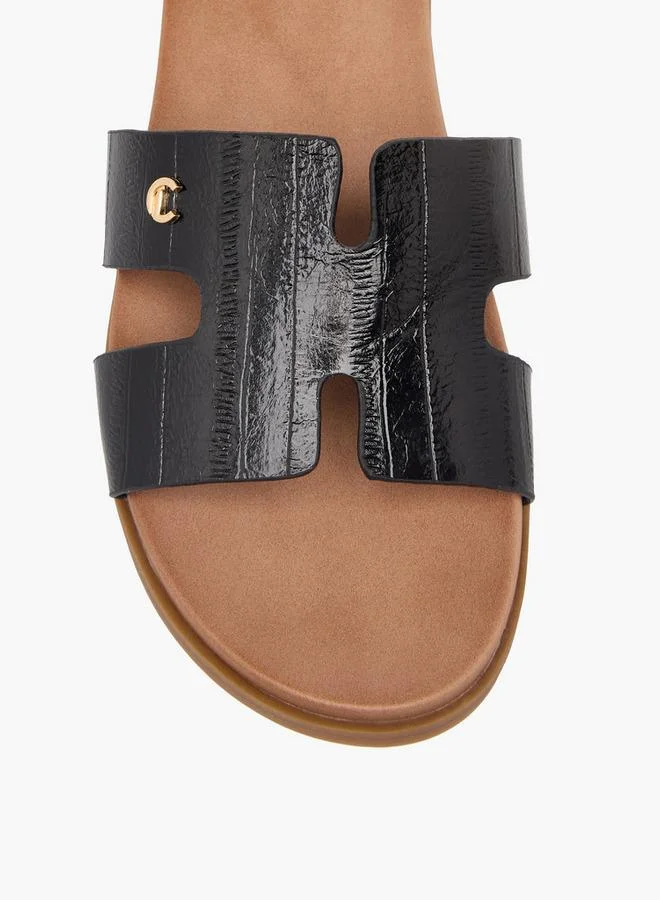 Le Confort BLACK Women Slip-On Sandals for Women | Best Price UAE