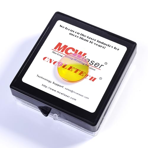 CNCOLETECH CO2 Laser Lens 20mm FL:2.5" or 63.5mm Laser Mirror CVD ZnSe Focus Focal Lens for CO2 Laser Engraving Cutting Engraver/Cutter 40W-200W - Image 3