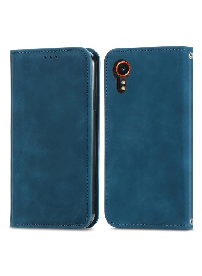 S-TOP Case For Samsung Galaxy XCover 7 Retro Skin Feel Magnetic Leather Phone Case - Image 1