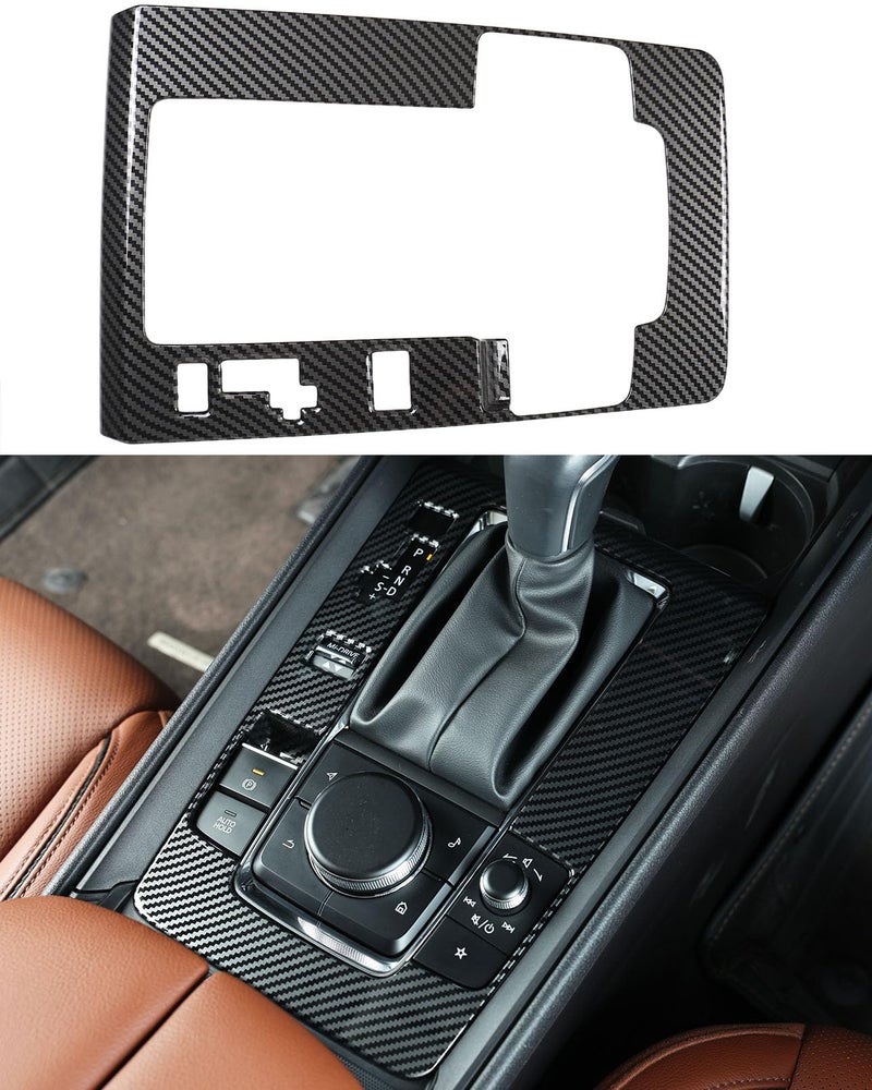 Birbenben Fit for Mazda CX50 2023 2024 2025 2026 Accessories, Carbon Fiber Gear Shift Box Panel Car Center Console Cover Gear Panel Gear Shift Knob Cover Trims Frame Protection for CX 50 Interior - Image 1