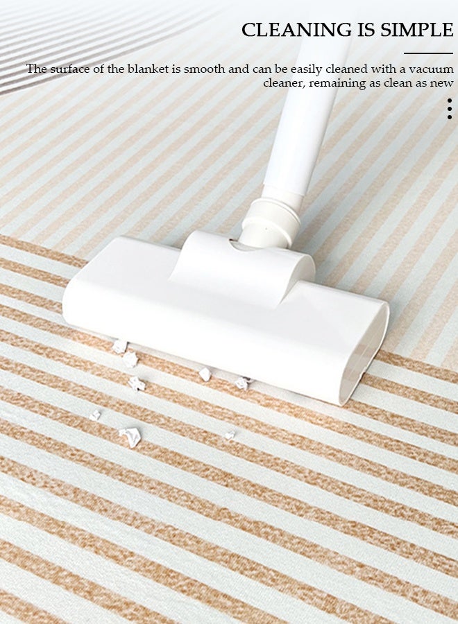 DUNISO سجادة كبيرة غير قابلة للانزلاق، سجادات غرفة المعيشة قابلة للغسل ببساطة، سجادة مقاومة للبقع بملمس ناعم، سجادات منطقة غرفة النوم بتصميم عصري، سجادات مستطيلة لطاولة القهوة والأريكة والبطانية داخل المنزل للأطفال، سجادة أرضية زخرفية للمنزل - Image 4