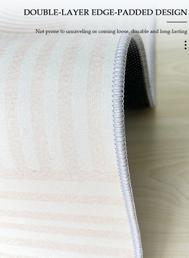 DUNISO سجادة كبيرة غير قابلة للانزلاق، سجادات غرفة المعيشة قابلة للغسل ببساطة، سجادة مقاومة للبقع بملمس ناعم، سجادات منطقة غرفة النوم بتصميم عصري، سجادات مستطيلة لطاولة القهوة والأريكة والبطانية داخل المنزل للأطفال، سجادة أرضية زخرفية للمنزل - Image 5