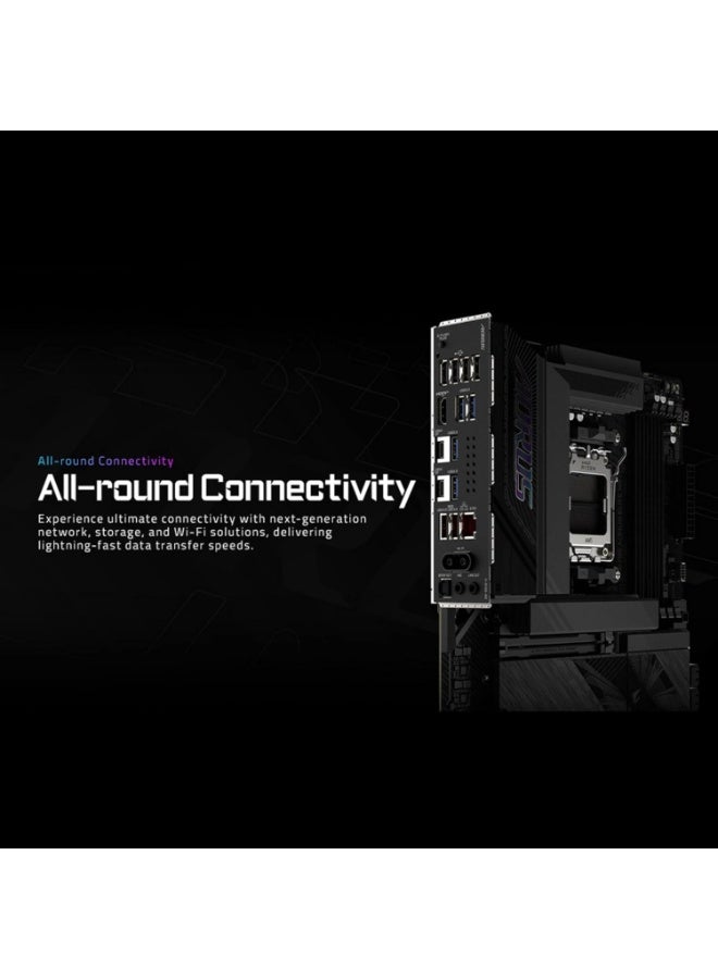 اورس لوحة أم X870E AORUS Elite WIFI7 AMD AM5 LGA 1718، ATX، DDR5، 4X M.2، PCIe 5.0، USB4، WIFI7، 2.5GbE LAN، EZ-Latch، ضمان 5 سنوات - Image 2