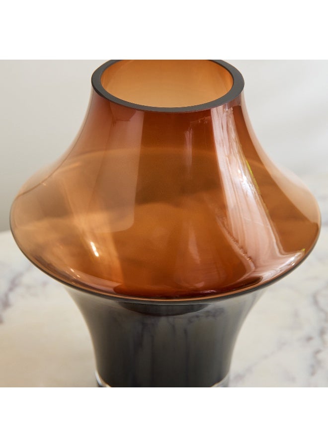 Home Box Pedro Heavy Glass Decorative Vase - 17x20.5 cm - Image 3