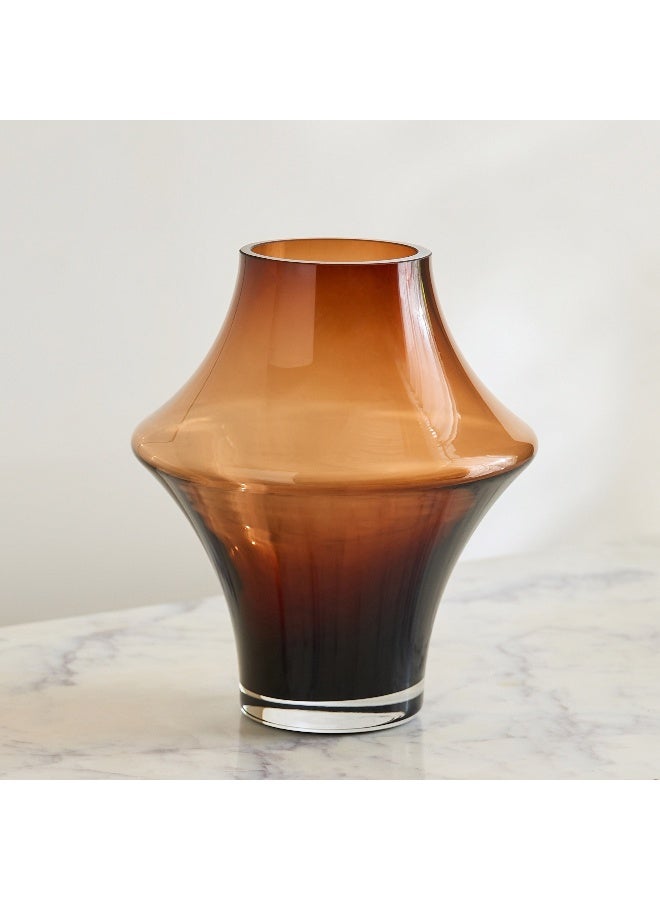 Home Box Pedro Heavy Glass Decorative Vase - 17x20.5 cm - Image 2