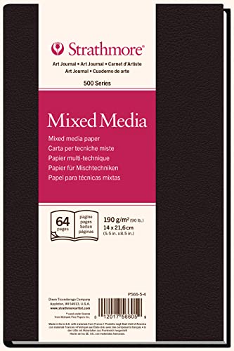 Strathmore Paper (566-5 500 Series Hardbound Mixed Media Art Journal, 5.5"x8.5", 32 Sheets - Image 5