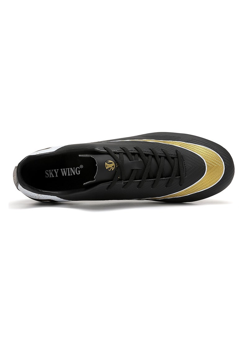 SKY WING Football Cleats Unisex And Kid,Indoor Outdoor Low Top Soccer Shoes For Men And Women And Kid Lightweight Shock Resistant Training Boots Professional Turf Shoes Sport Athletic Ground Football Boots  - Image 4