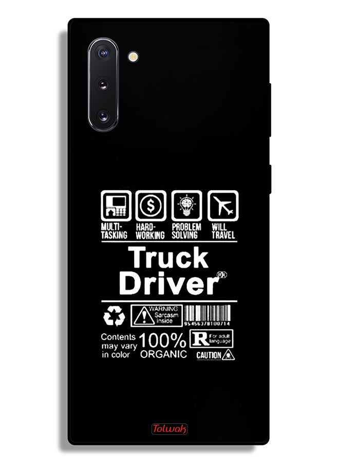 Tolwak Samsung Galaxy Note 10 Protective Case Cover Truck Driver Sticker - Image 2