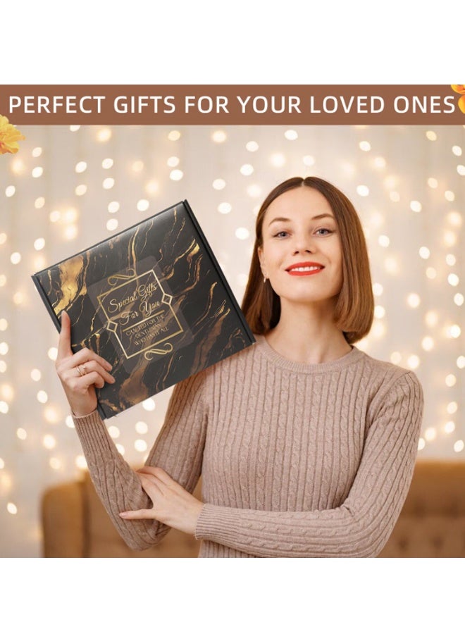 Hanayo Gift Set Gifts for Men Happy Birthday Gifts Basket for Male 12 PCS Spa Gift Set Spa Gift Basket Set with Gift Box Relaxation Bath Gift Set for Best Friend(Black) - Image 3