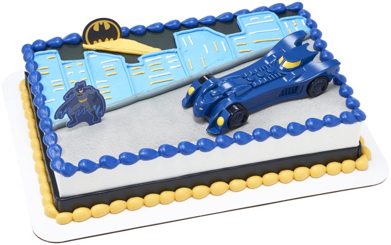 DecoPac Batman Into Action DecoSet Batman Cake Topper Batmobile and Batman Pics 3Piece Set - Image 2