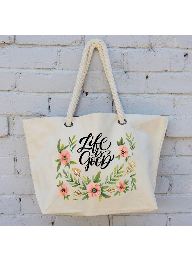 We Print, Your Gift Women's Beach Bag, Multi purpose tote bag, Summer gift, Sea bag, 47 cm *37 cm, One sided printing - Image 2