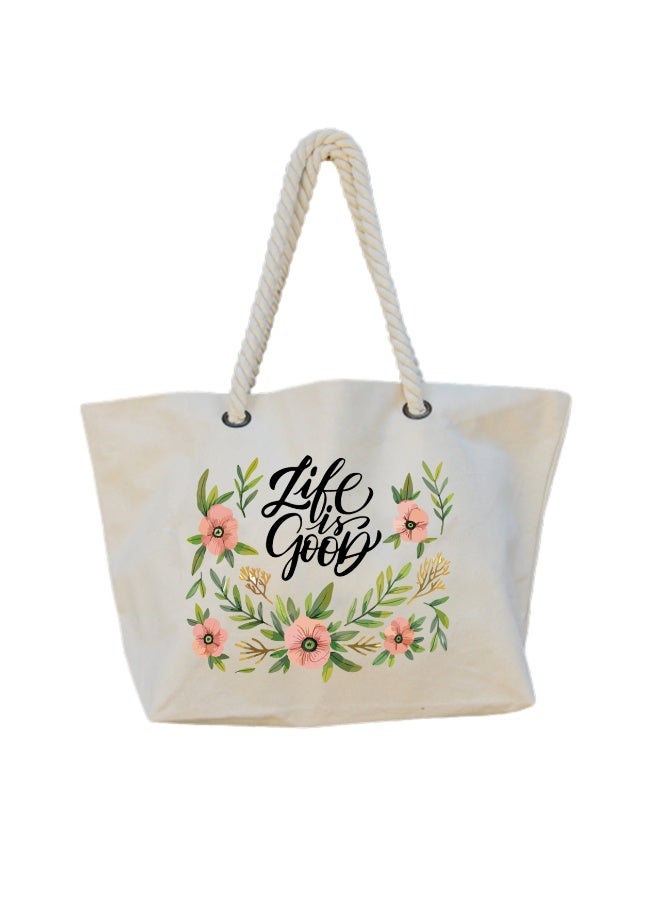 We Print, Your Gift Women's Beach Bag, Multi purpose tote bag, Summer gift, Sea bag, 47 cm *37 cm, One sided printing - Image 1