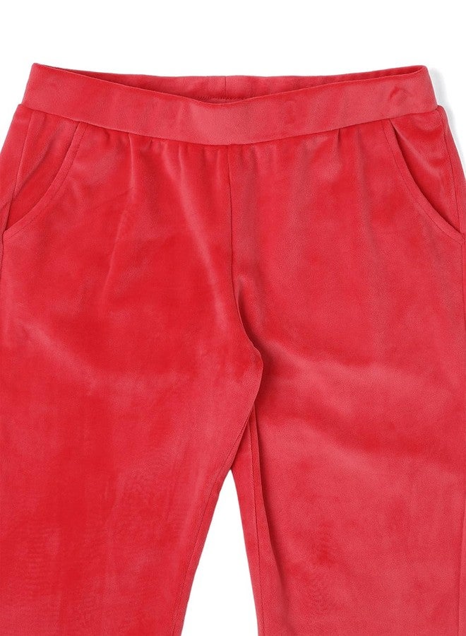 Allen Solly Girl's Regular Track Pants (AGPTERGFC51653_Red - Image 3