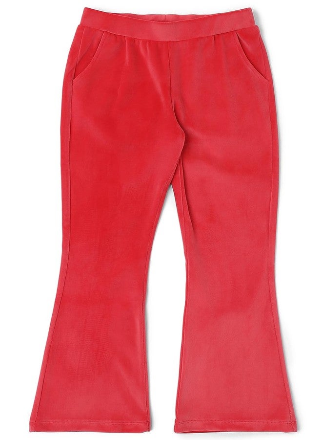 Allen Solly Girl's Regular Track Pants (AGPTERGFC51653_Red - Image 1