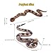 SIENON 2Pcs Realistic Fake Snakes Toys Figures Soft Rubber Lifelike Garden Poisonous Scare Birds and Squirrels Viper Rattlesnake Stress Relief Gag Toys Halloween Prank Props - Image 4