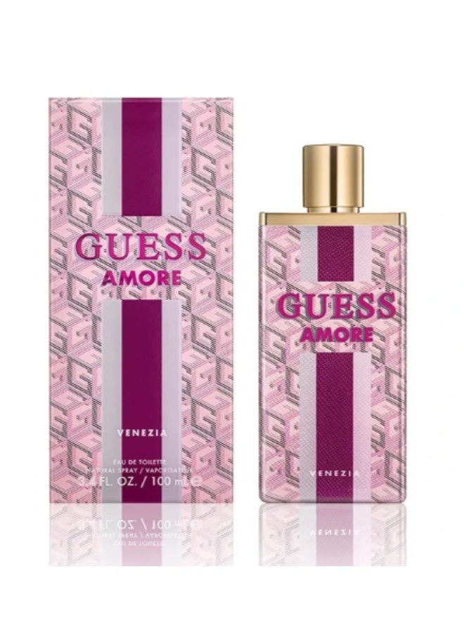 GUESS Amore Venezia Women’s Gift Set EDT 100ml+7.5ml (Travel Size)+Guess Clutch Bag - Image 2