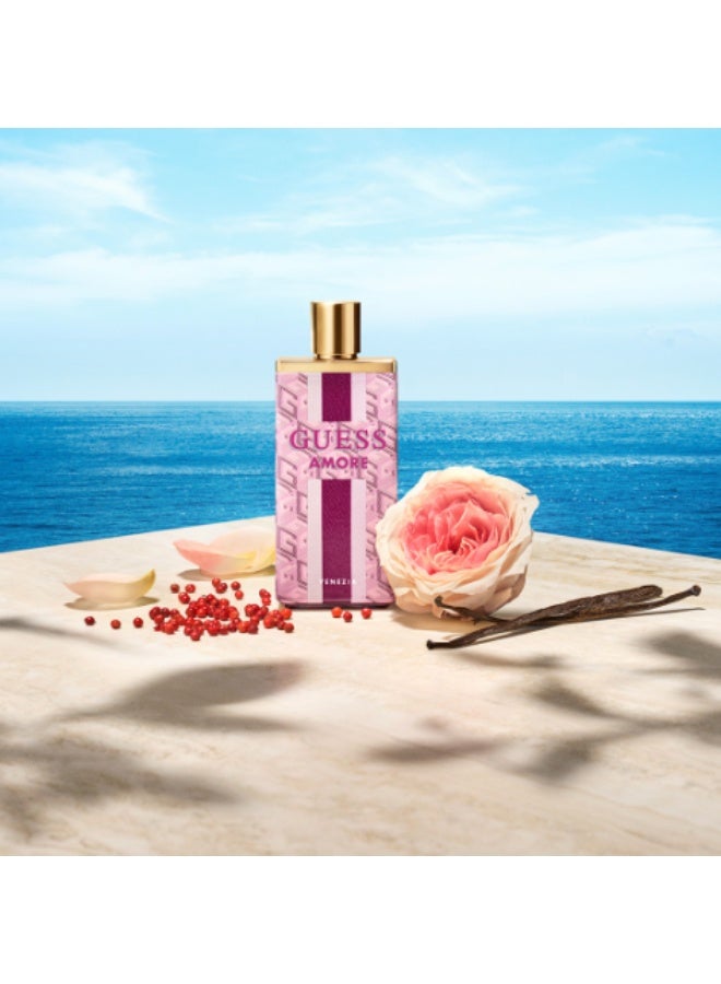 GUESS Amore Venezia Women’s Gift Set EDT 100ml+7.5ml (Travel Size)+Guess Clutch Bag - Image 3