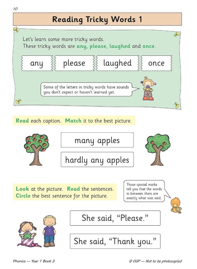 KS1 English Targeted Practice Book: Phonics - Year 1 Book 3 - Image 4
