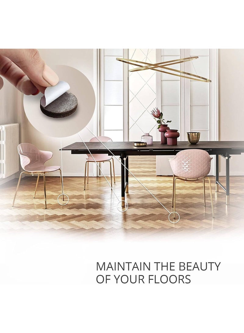 MOMENT MOMENT Non Slip Furniture Pads for Hardwood Floors - 50 Pcs Round Premium Grippers Anti Skid Rubber Feet Table Chair Leg Pads Keep Furniture from Sliding  - Image 2
