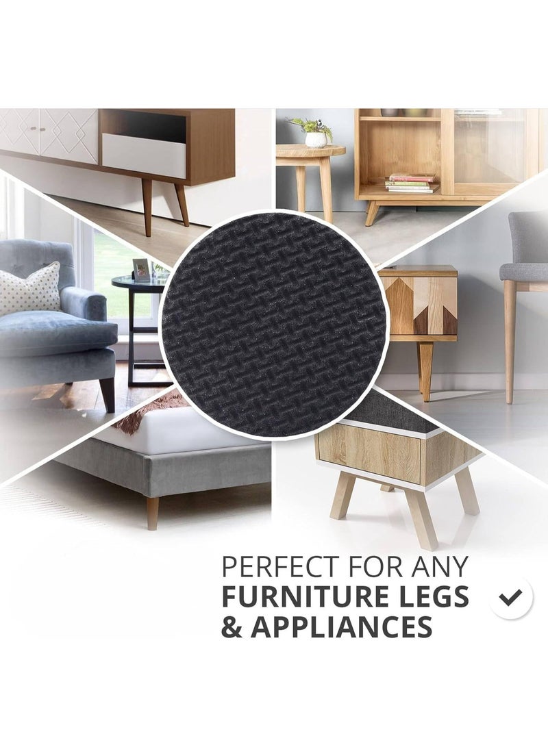 MOMENT MOMENT Non Slip Furniture Pads for Hardwood Floors - 50 Pcs Round Premium Grippers Anti Skid Rubber Feet Table Chair Leg Pads Keep Furniture from Sliding  - Image 5