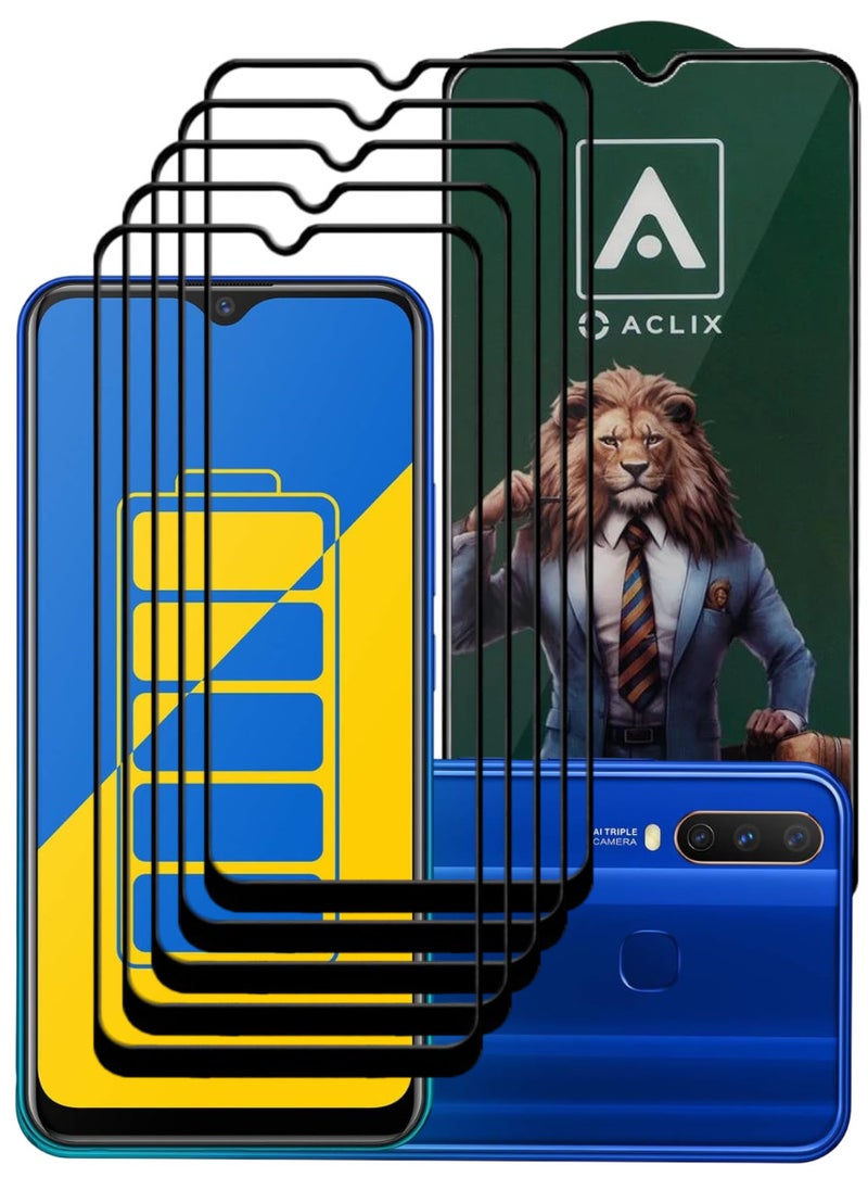 ACLIX 5 Pieces Antistatic ESD Dustproof Premium Quality High Definition Tempered Glass Screen Protector Designed For vivo Y15 - Image 1