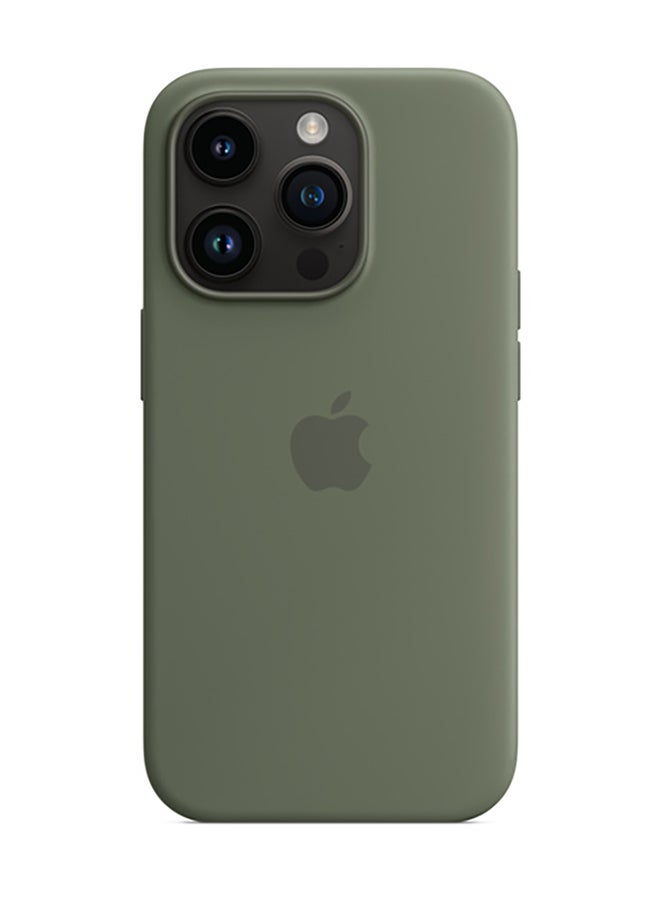 Apple iPhone 14 Pro Silicone Case With MagSafe Olive - Image 2