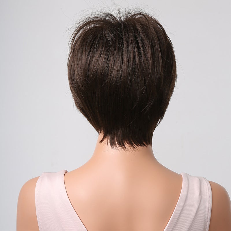 Women's Wig Short Layered Pixie Cut With Natural-looking Fluffy Texture - Premium High-temperature Synthetic Material Full Wig For Summer Daily Wear & Youthful Style - Image 2