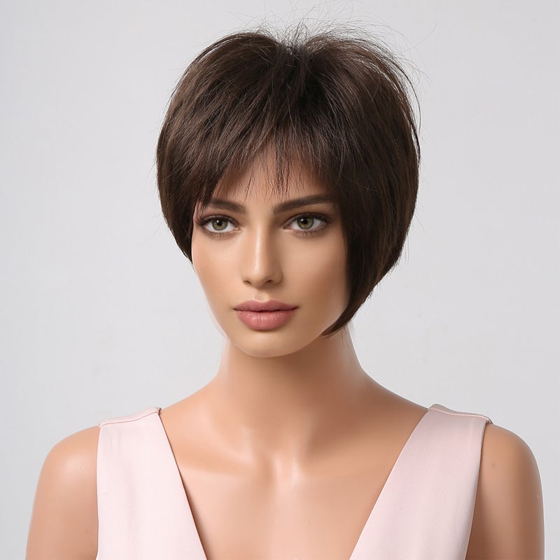 Women's Wig Short Layered Pixie Cut With Natural-looking Fluffy Texture - Premium High-temperature Synthetic Material Full Wig For Summer Daily Wear & Youthful Style - Image 4