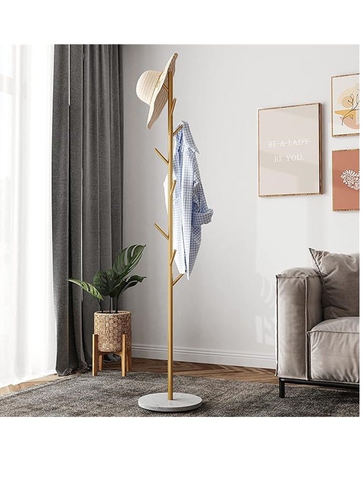 Clothes Rack Stand Coat Tree Hat Handbag Hanger Freestanding Sturdy Metal Organizer Rack  - Image 1