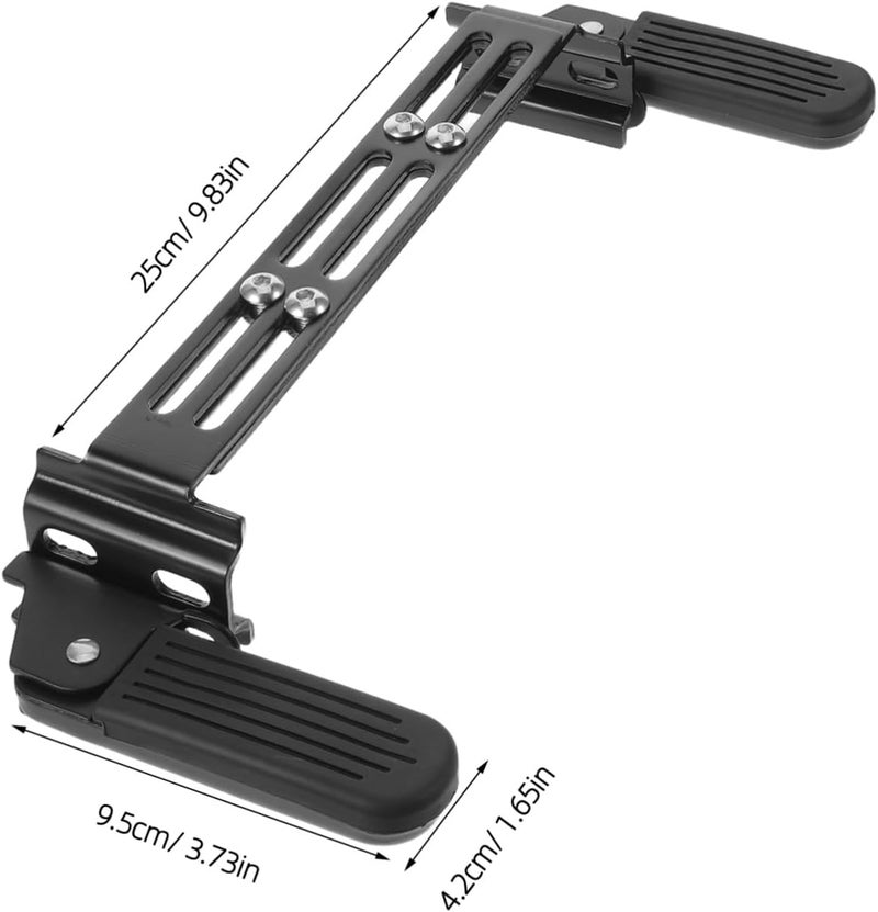 VOSAREA Foldable Front Footrest for Motorcycle and Road Bike, Iron Material Foot Pegs with Enhanced Riding Comfort, for Long Rides and Leisure Cycling Outdoor Adventure - Image 2