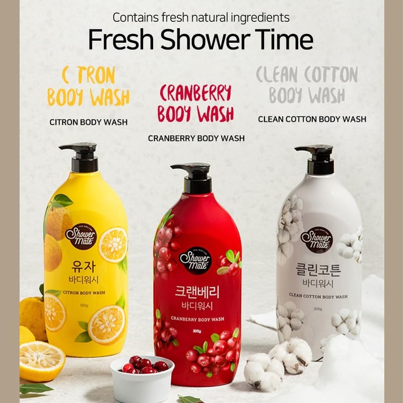 Shower Mate Natural Body Wash 423 fl oz 12 kg Clean Cotton - Image 2