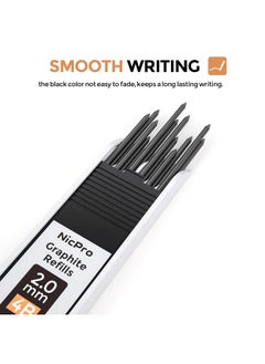 2.0 Mm Mechanical Pencil Set, Artist Metal Lead Holder Metal Marker Carpenter Pencils With 60 Graphite Lead Refill Hb, 2H, 4H, 2B, 4B, Eraser, Sharpener For Draft Drawing, Writing Art Sketching - pzsku/Z52FCED8488495CE0C391Z/45/_/1735214676/fd2901df-bee6-4932-a7f4-399a38dbbfba