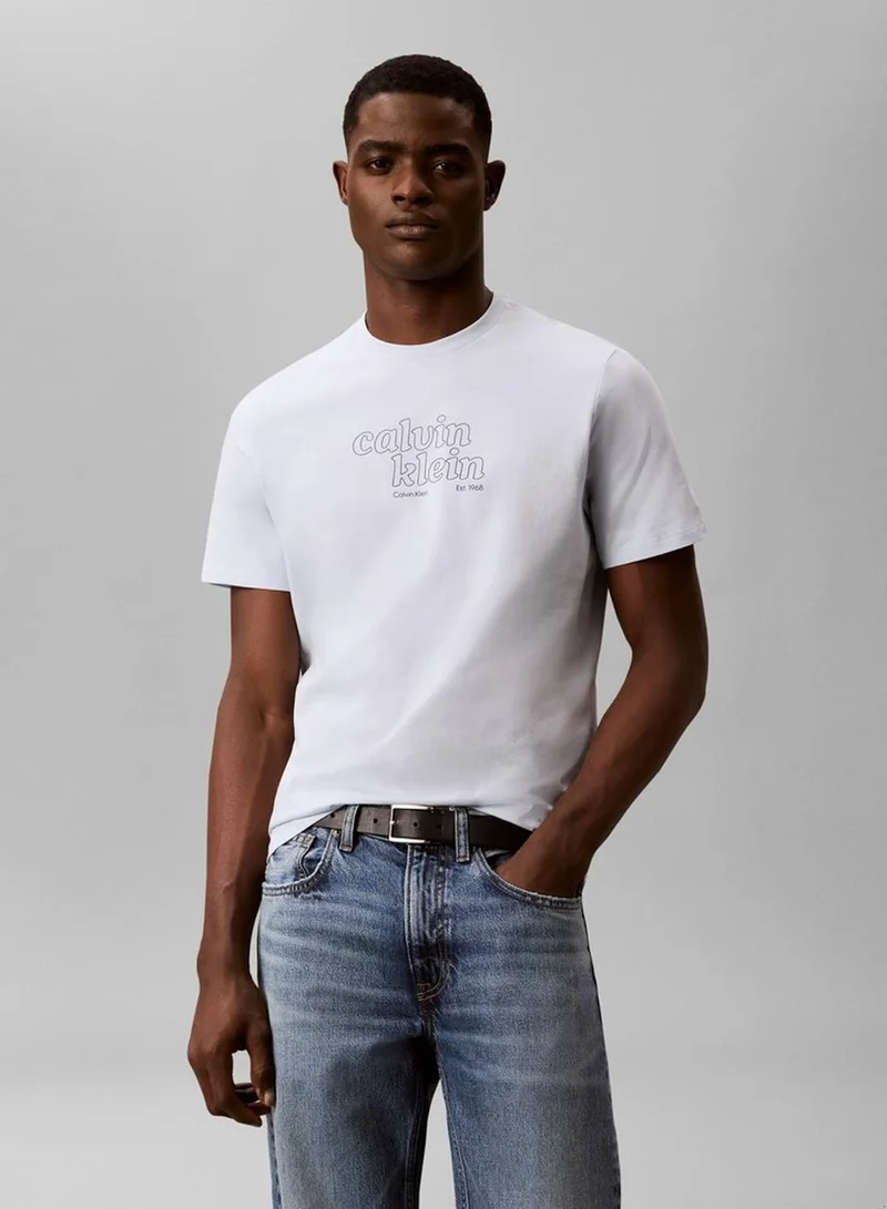 Calvin Klein Jeans Bold Script Logo Graphic Classic T-Shirt