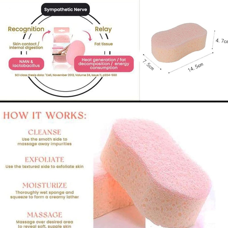 windforgecraft Bath Loofahs | Buff Puff Style Aromatherapy Shower Loufah Sponge,Aromatherapy Body Sponge, Super Soft Exfoliate Bath Sponge Borato - Image 5