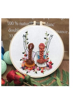 KASTWAVE Embroidery Kit Hand Beginner for Adults Easy Stamped Dimensions Cross Stitch Kits with Pattern Golden Girls Funny DIY Floss Punch Needle Tool for Starter Kids Needlepoint Set  - Image 3