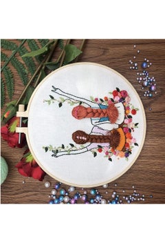 KASTWAVE Embroidery Kit Hand Beginner for Adults Easy Stamped Dimensions Cross Stitch Kits with Pattern Golden Girls Funny DIY Floss Punch Needle Tool for Starter Kids Needlepoint Set  - Image 2