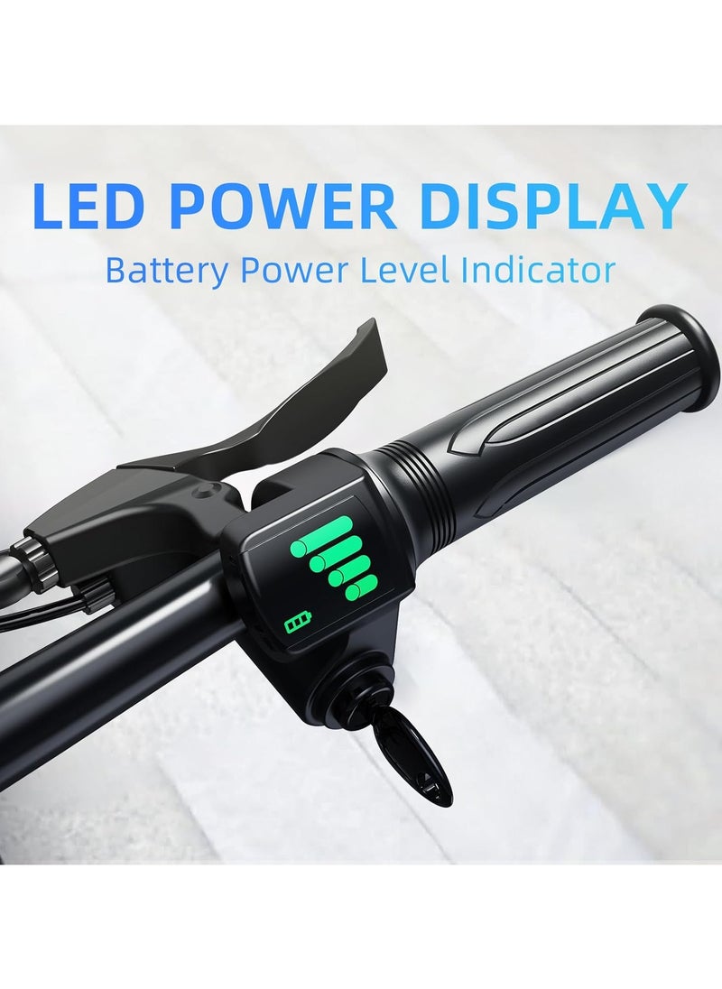 Wind Horse - Folding Electric Bike with 350W High Speed Motor, 36V 8AH Battery, 40 KM/H Speed, 35 KM Range, Dual Disk Brakes, Carbon Alloy Frame and 16 Inches Tires, Front Suspension Fort, Portable Electric Bike with Dual Seat - Image 1
