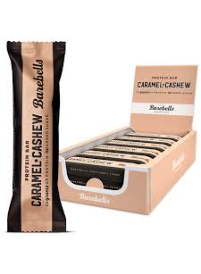 Barebells Caramel Cashew High Protein and Low Carb Bar, 12 x 55g (1.94 oz) Low Sugar Snack