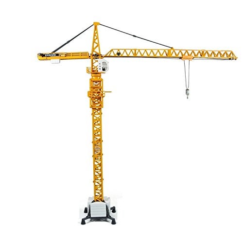 Tipmant Large Size Alloy Diecast Model Toy Diecast Tower Slewing Crane Truck Vehicle Miniature Car Kids Gifts Height 20 inch Scale 1 50 - Image 1