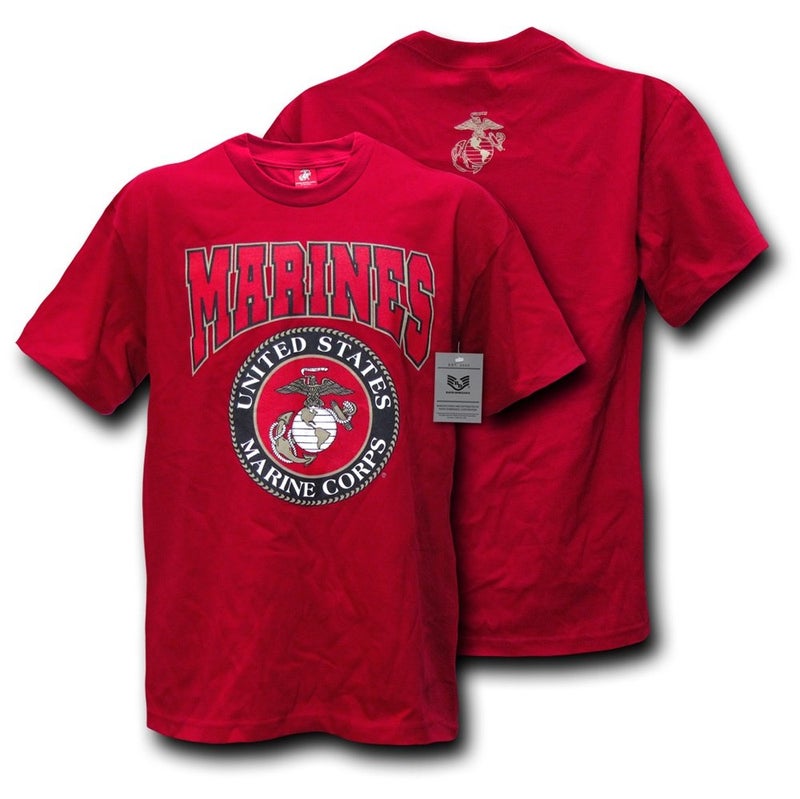 Rapid Dominance Rapiddominance Marines Classic Military Tee, Cardinal, Large - Image 2
