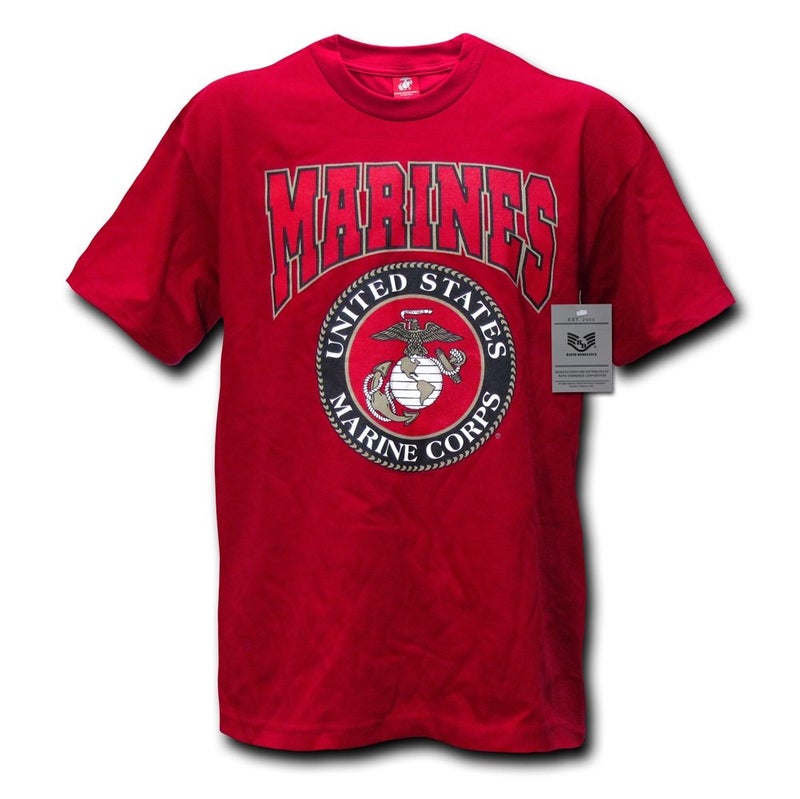 Rapid Dominance Rapiddominance Marines Classic Military Tee, Cardinal, Large - Image 1