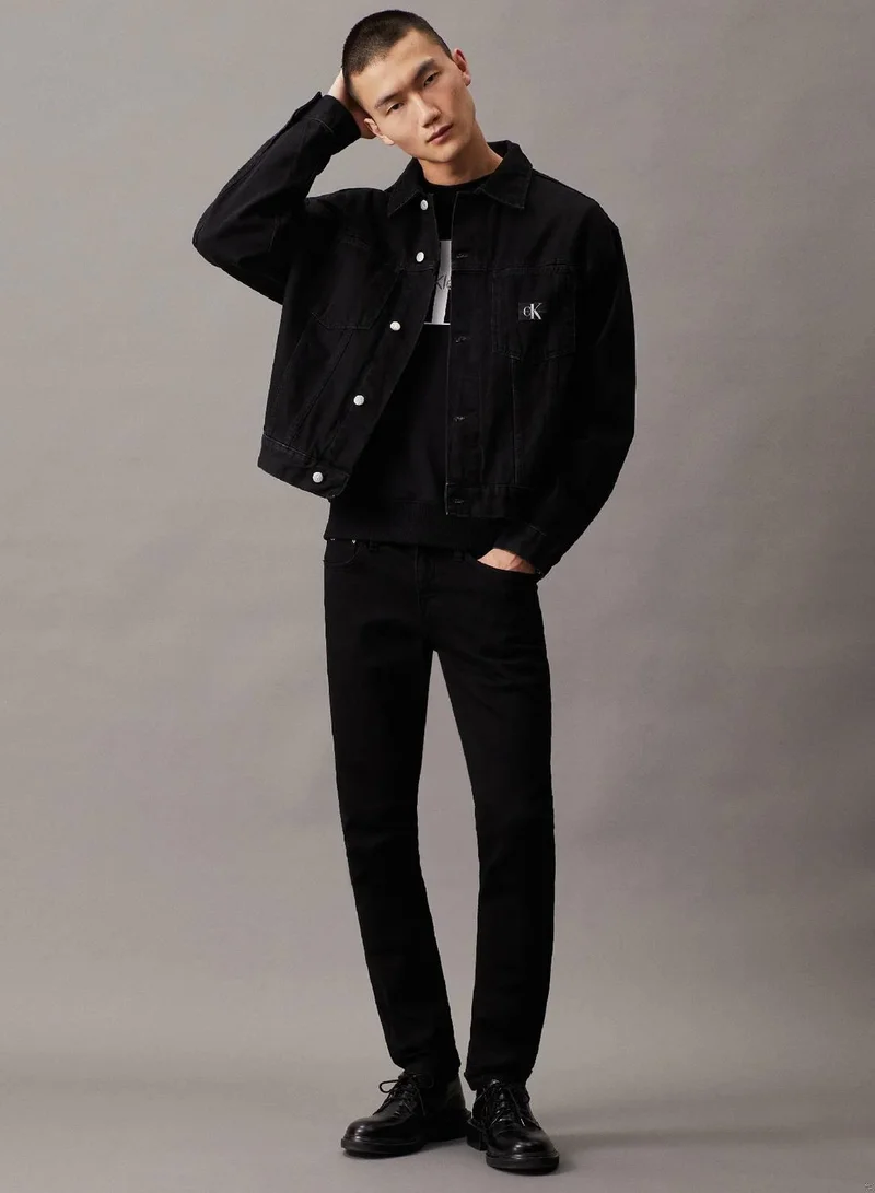 Calvin Klein Jeans Ck Black Monogram Sweatshirt for Men | Best Price UAE