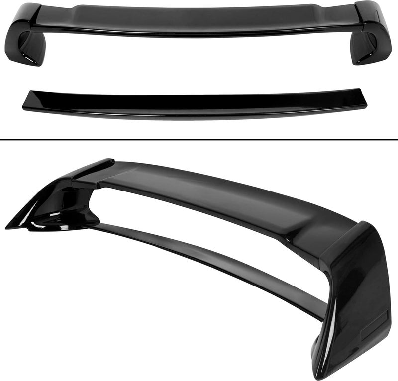ECOTRIC Rear Trunk Spoiler Wing Compatible with 2006-2011 Honda Civic 4 Door Sedan ABS Trunk Spoiler Wing Painted Gloss Black - Image 5