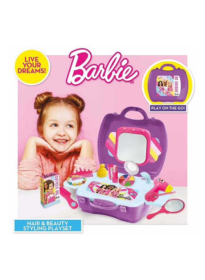 Barbie Hair & Beauty Station playset - 6-pack or 10-piece set with hair and beauty-related accessories - Image 3