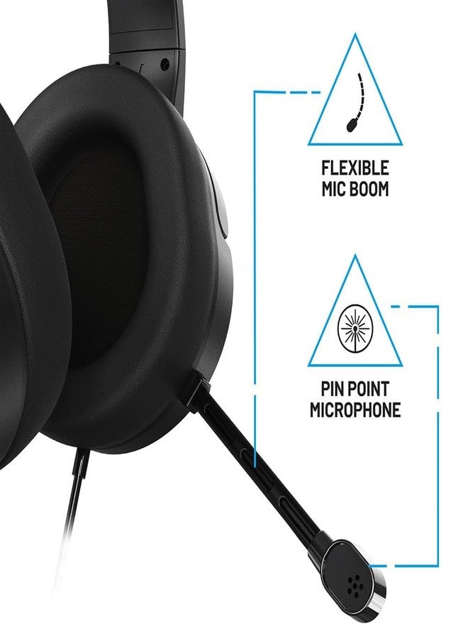 4Gamers Panther Over-Ear Gaming Headset Compatible with PS4/PS5, Xbox, Switch, PC with Flexible Mic, 3.5mm Jack, 1.5m Cable- Lightweight, Comfortable and Durable - Image 5