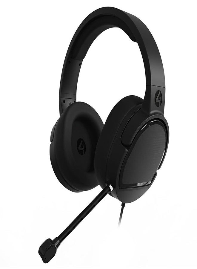 4Gamers Panther Over-Ear Gaming Headset Compatible with PS4/PS5, Xbox, Switch, PC with Flexible Mic, 3.5mm Jack, 1.5m Cable- Lightweight, Comfortable and Durable - Image 1