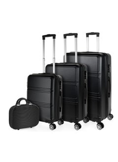 Generic Primer travel bags from the company Primer. With 4 decorative wheels, ABS plastic sets, gray combination locks, 55 cm + 65 + 75 + 35  - Image 1