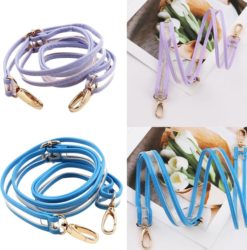 Shoulder Belt PVC Fashionable Bag Handle Long Strap Practical Handle Comfortable for Replacement Bag Length - Image 2