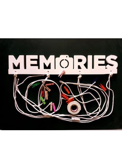 Khush Enterprise Khush Its Amazing Home Decor Wood White Memories Hanging Photo Display DIY Picture Photo Frame Collage Set Includes Multi colour Clips  - Image 4